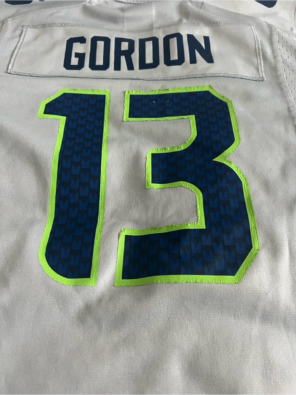 Nike NFL Players Seattle Seahawks 13 Gordon Jersey (Size M 10/12) #144 Preowned - Picture 8 of 8